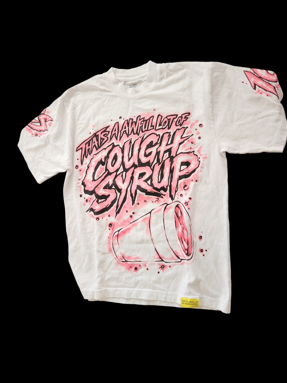 That's A Awful Lot Of Cough Syrup Men's White T Shirt Size Small